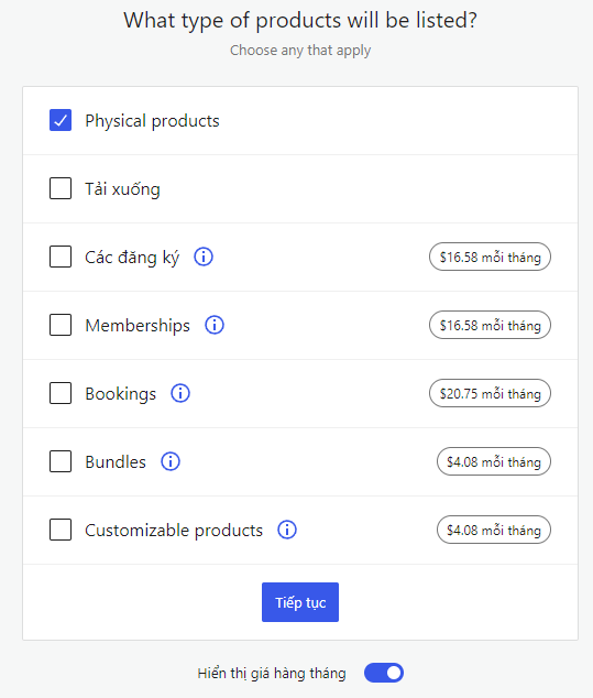 sản phẩm woocommerce
