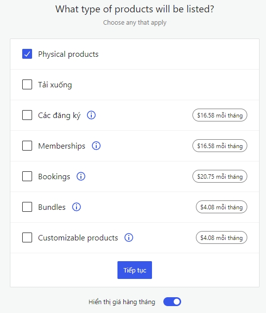 sản phẩm woocommerce